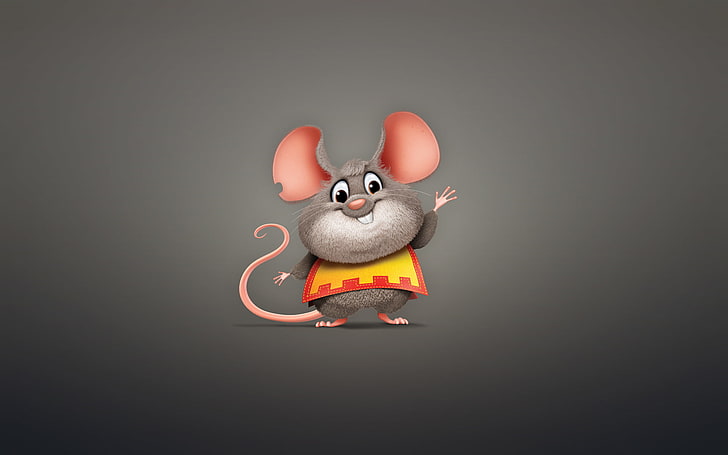HD wallpaper: gray rat illustration, animal, minimalism, mouse, rodent,  chubby | Wallpaper Flare