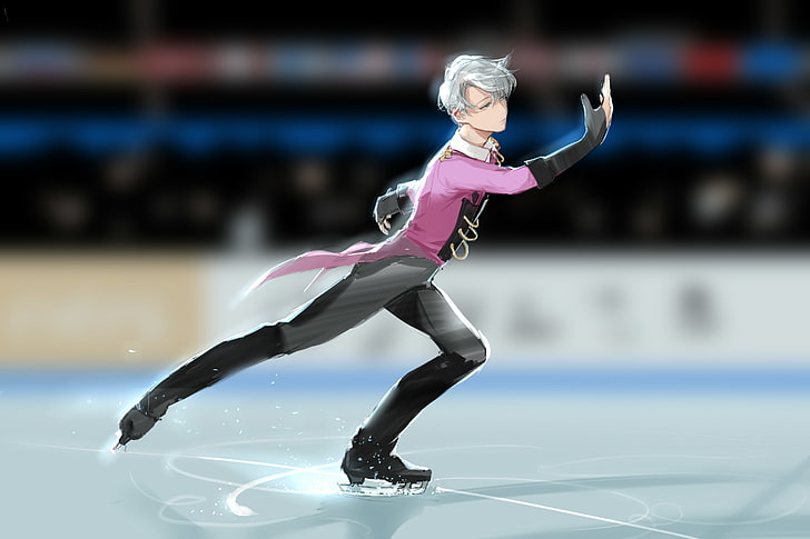 viktor nikiforov, yuri on ice, skating, Anime, full length