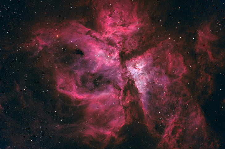 Sci Fi, Nebula, Carina Nebula, Cosmos, Galaxy, Pink, Red, Space, HD wallpaper