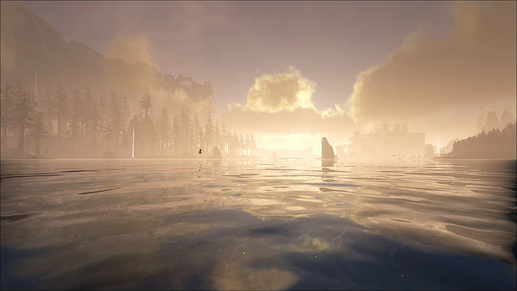 Ark: Survival Evolved, sunset, PC gaming, screen shot, HD wallpaper