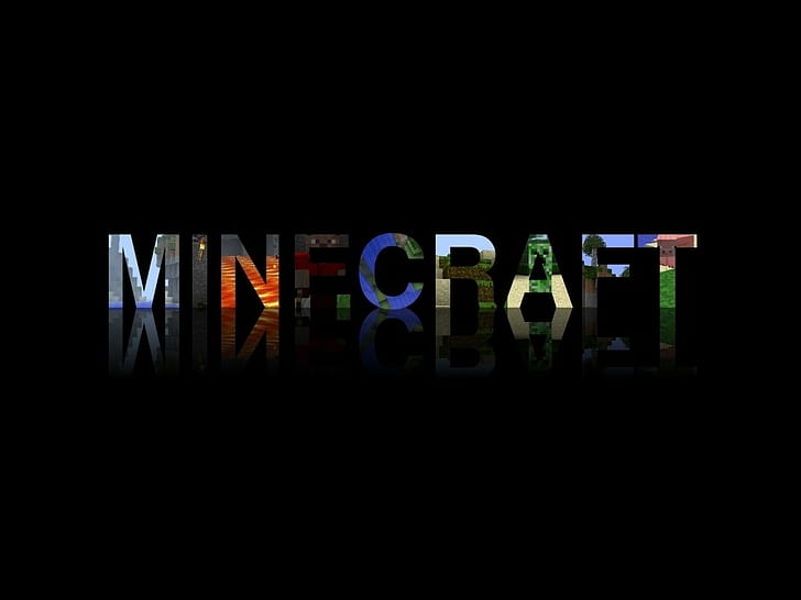 Minecraft, text, communication, western script, illuminated, HD wallpaper