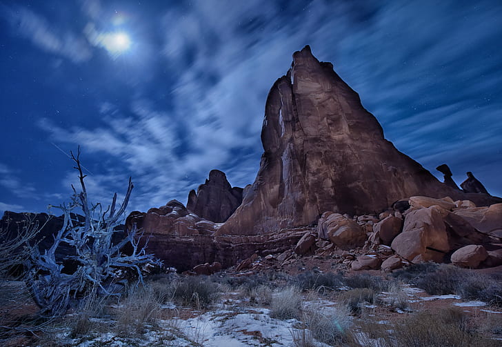 low angle photography of rock formation, arches national park, utah, arches national park, utah