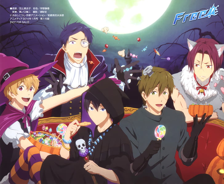 Anime, Free!, Haruka Nanase, Makoto Tachibana, Nagisa Hazuki, HD wallpaper