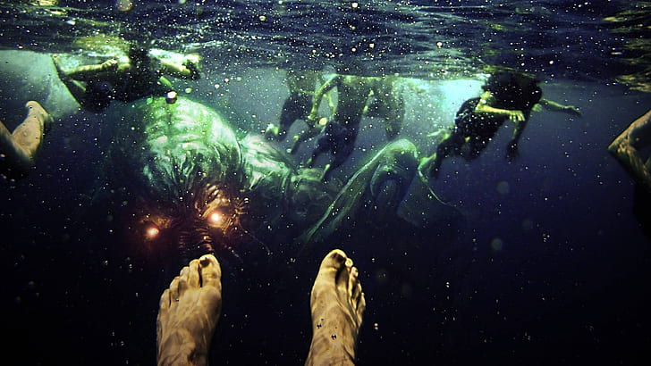 Cthulhu, underwater, HD wallpaper