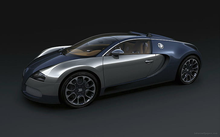 Bugatti Veyron Grand Sport Sang Bleu 4, gray coupe, cars, HD wallpaper