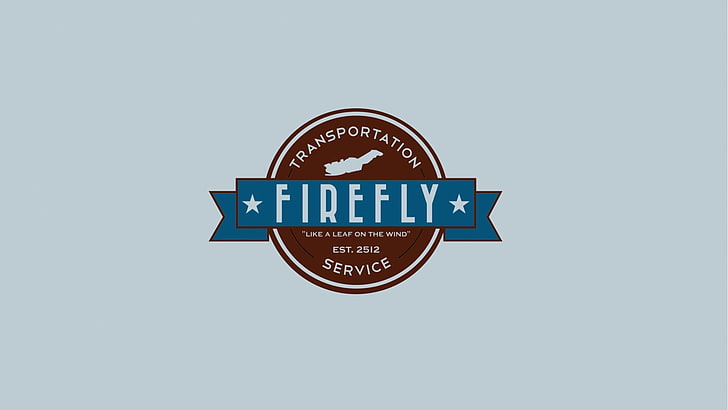 red and blue firefly transportation service advertisement, simple, HD wallpaper
