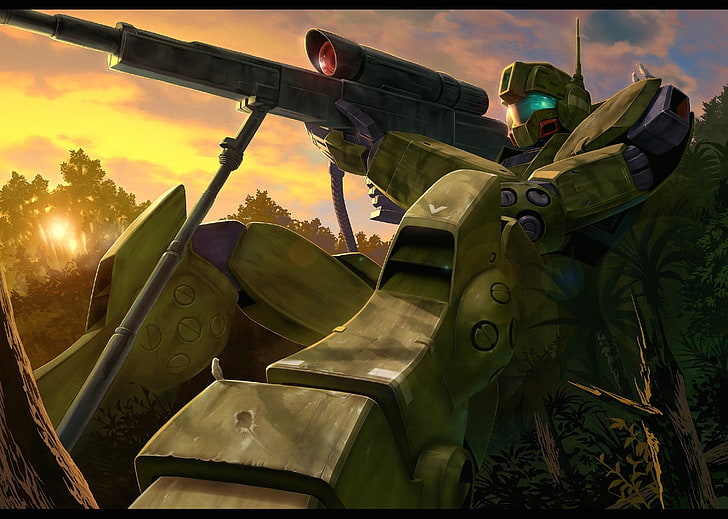anime, Mobile Suit Gundam: The 08th MS Team, sky, nature, military