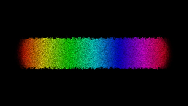 multicolored painting, color wheel, colorful, black background, HD wallpaper