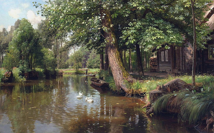 1914, Danish painter, Peter Merk Of Menstad, Peder Mørk Mønsted