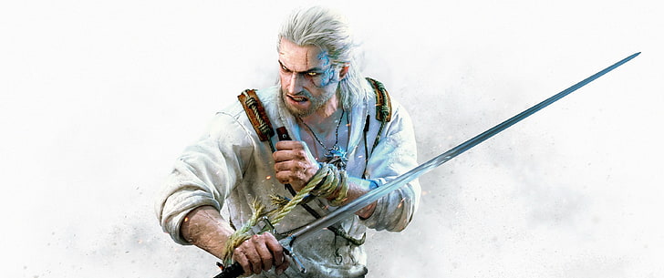 Gerald of Rivia The Witcher digital wallpaper, The Witcher 3: Wild Hunt
