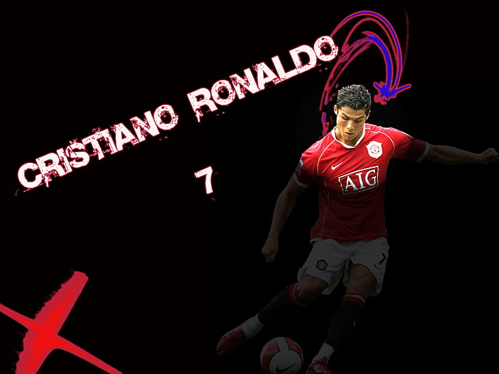 Soccer HD, cristiano ronaldo soccer player illustration, sports