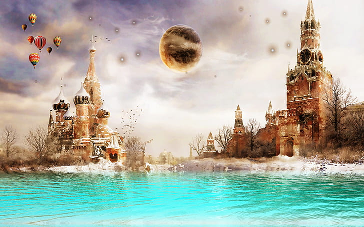 Moscow Dreamland HD, fantasy, dreamy, HD wallpaper