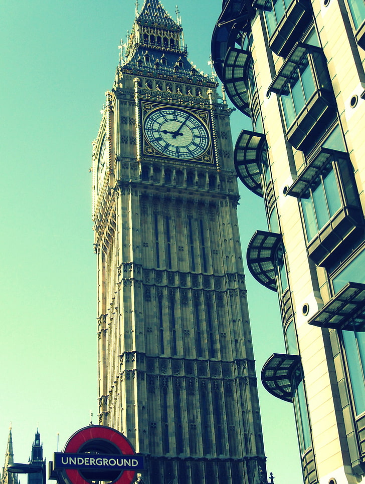 clocktowers, London, Big Ben, England, building exterior, built structure