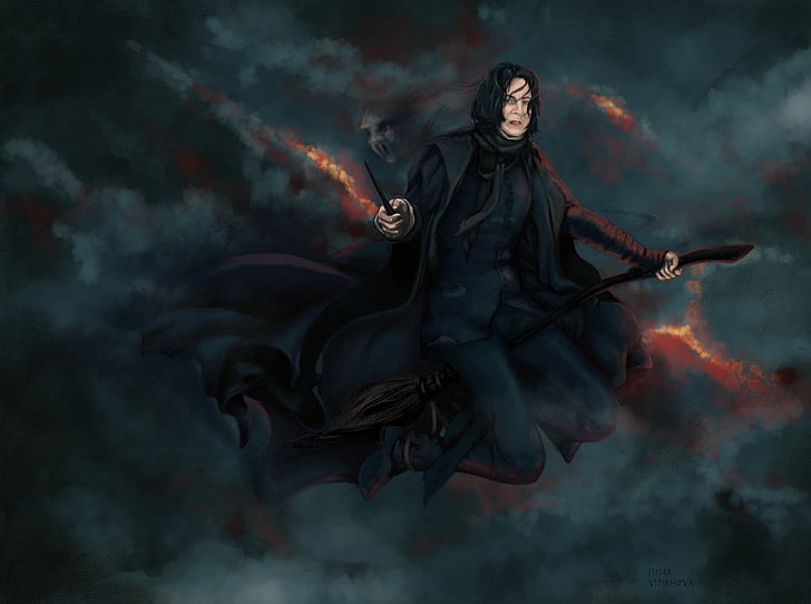 Harry Potter Severus Snape digital wallpaper, Alan Rickman, teacher