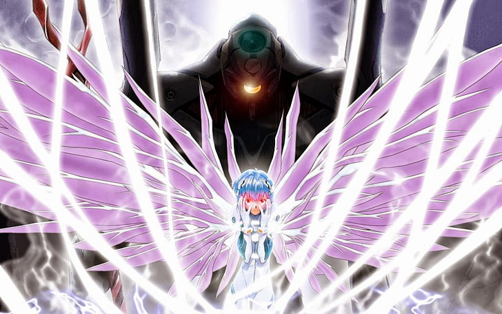 Neon Genesis Evangelion anime still, Ayanami Rei, EVA Unit 00