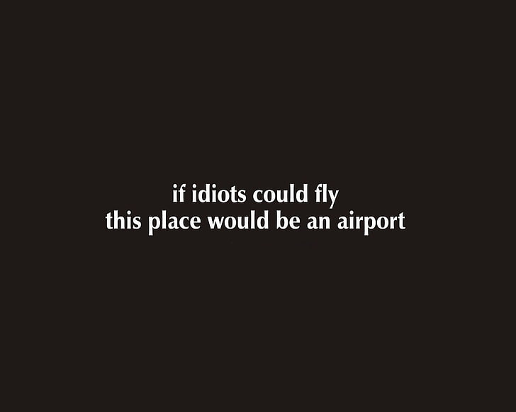text funny fly idiots airports 1280x1024  Entertainment Funny HD Art