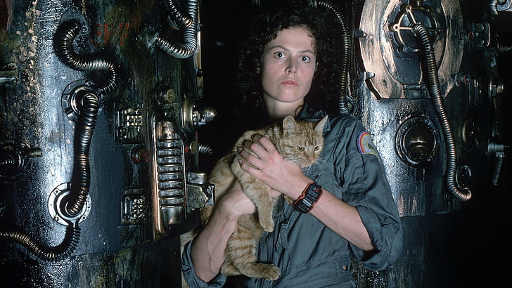 Sigourney Weaver, Alien (movie), Aliens (movie), Smartwatch, HD wallpaper