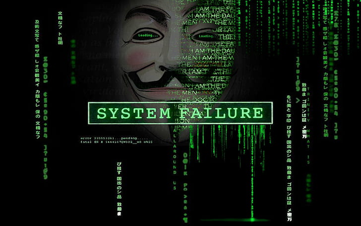 Anonymous, Code, computers, fawkes, For, Green, guy, Hacktavist, HD wallpaper