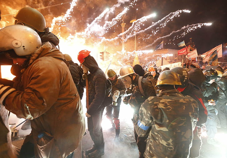 Heroes, Kyiv, Maidan, Ukraine, Ukrainians, HD wallpaper