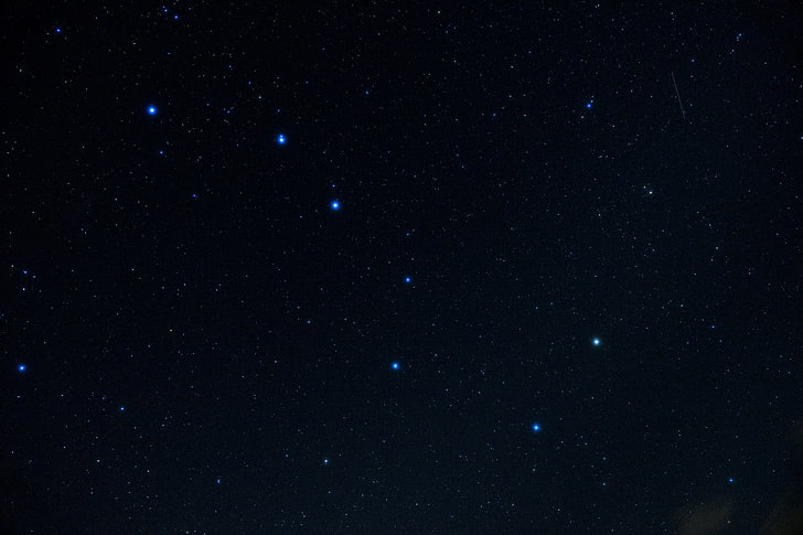 black sky, space, stars, constellation, the big dipper, astronomy