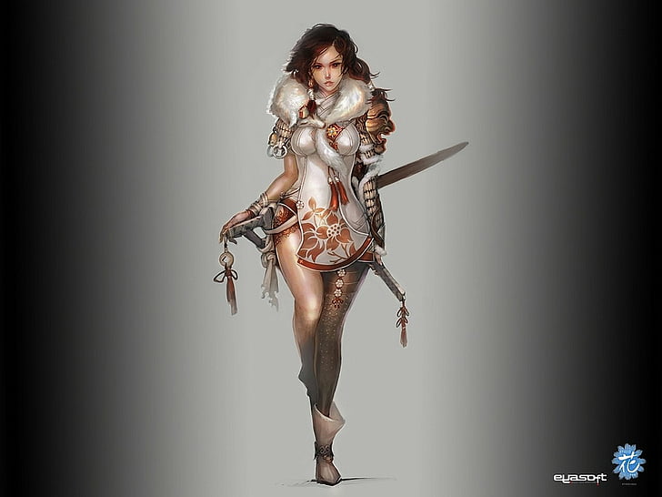 Fantasy, Women Warrior, studio shot, one person, young adult
