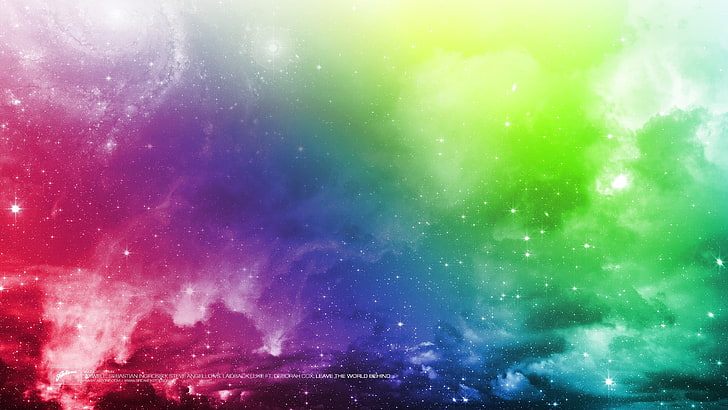Axtone, album covers, sky, space, multi colored, no people, HD wallpaper