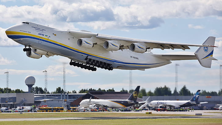 Antonov An-225 Mriya, aircraft, airport, transport, cargo, HD wallpaper