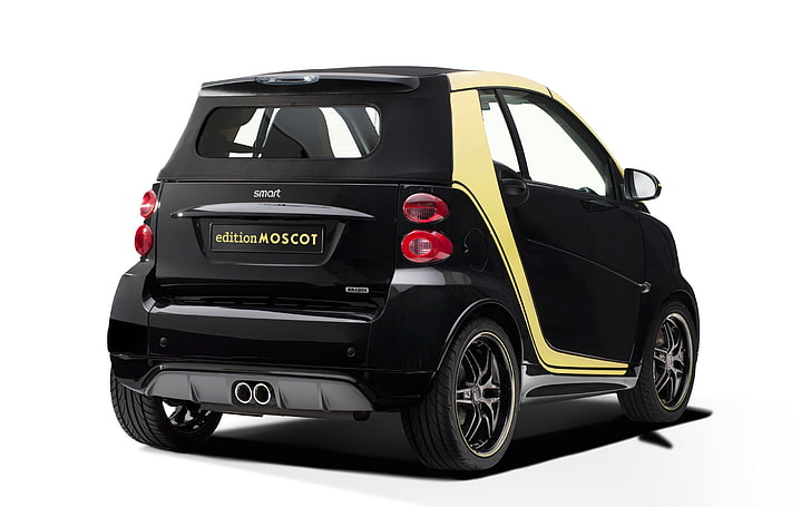 car, vehicle, 2015 Smart ForTwo Cabrio Edition MASCOT, white background, HD wallpaper