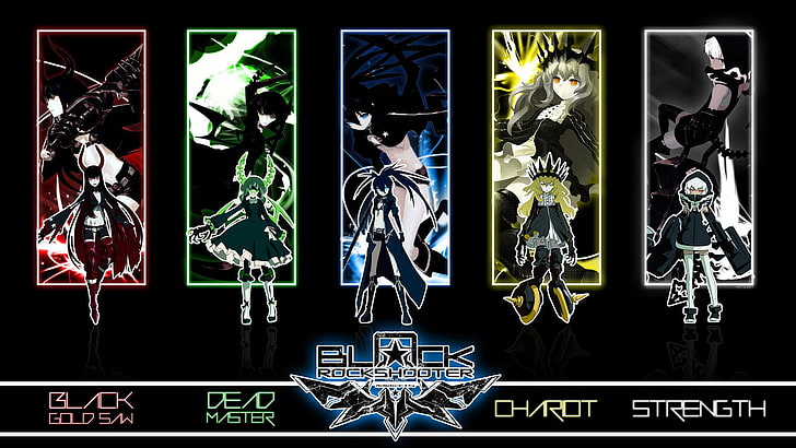 Black Rock Shooter wallpaper, Anime, Black Gold Saw, Chariot (Black Rock Shooter), HD wallpaper