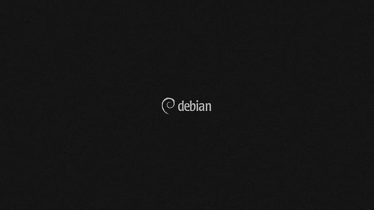 Linux, Debian, minimalism, monochrome, computer, HD wallpaper