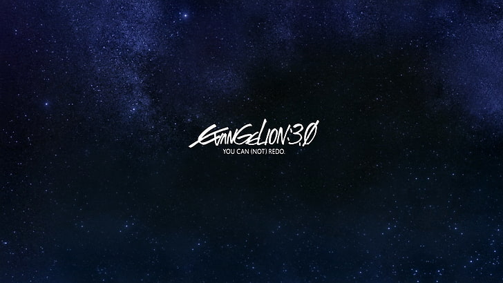 Neon Genesis Evangelion, Evangelion:3.0, night, text, space, HD wallpaper