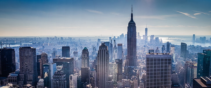 Empire State Building, New York, New York City, cityscape, skyscraper, HD wallpaper