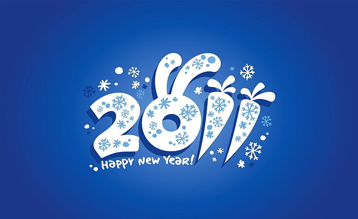 2011 Happy New Year, 2011 Happy New Year illustration, Holidays, HD wallpaper