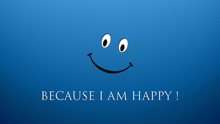 happy, smiley, blue, communication, text, no people, western script