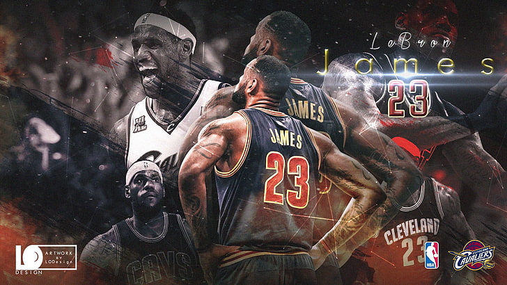LeBron James Playoffs-2017 NBA Poster Wallpapers, Lebron James with text overlay