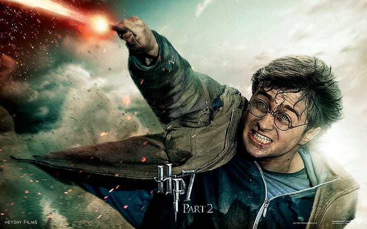Harry Potter in Deathly Hallows Part 2, harry potter deathly hollows 7 part 2 poster, HD wallpaper