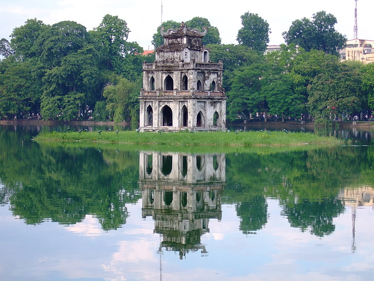 nature, vietnam, landspaces, hanoi, architecture, reflection