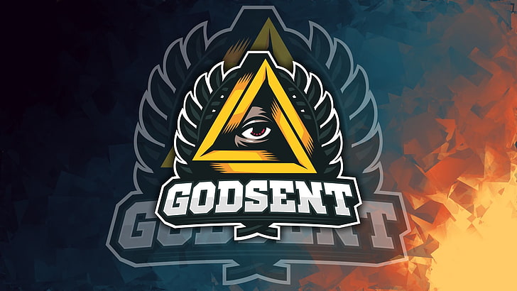Godsent logo, Counter-Strike: Global Offensive, text, communication, HD wallpaper