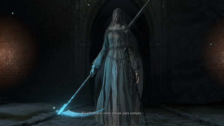 death reaper digital art, Dark Souls III, video games, human representation