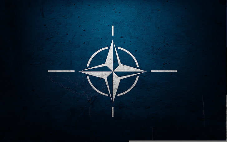 white compass logo, Wallpaper, flag, Texture, NATO, no people