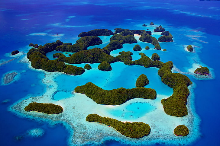 islands, Philippines, 5K, ocean, Palau, HD wallpaper
