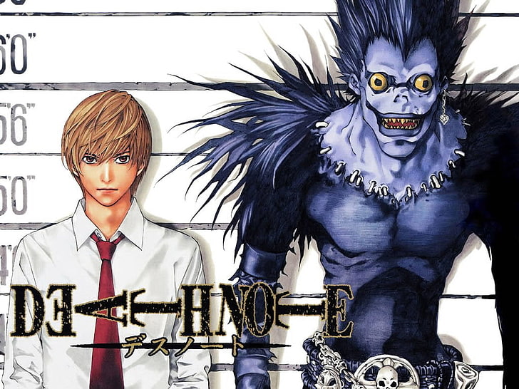 Deathnote wallpaper, Anime, Death Note, representation, men, human representation