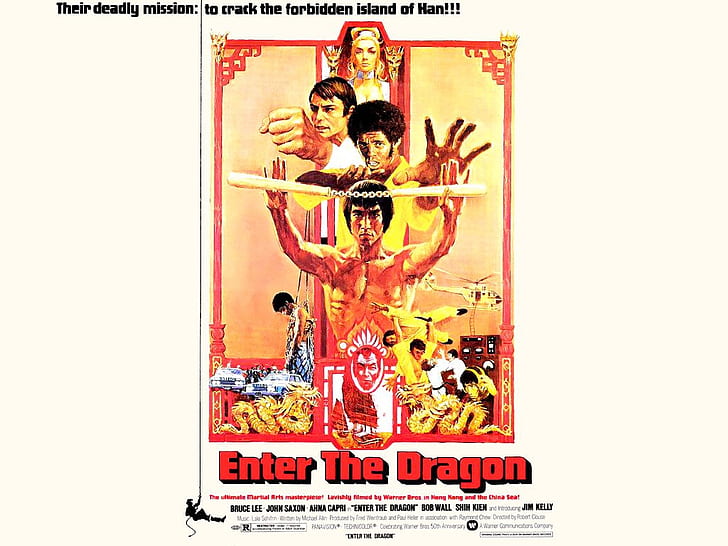 70s action Enter the Dragon Entertainment Movies HD Art, cinema