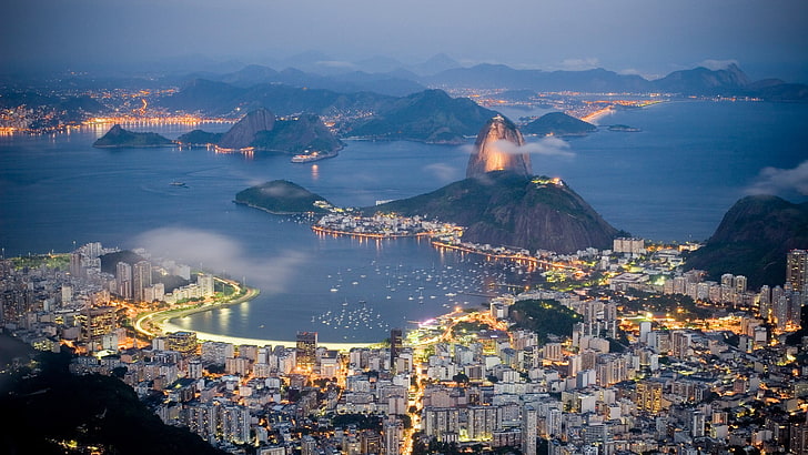 landscape, Brazil, Rio de Janeiro, cityscape, architecture