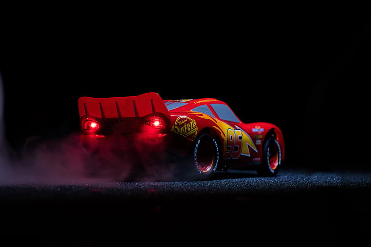 Disney Cars Lighting McQueen, Lightning McQueen, 4K, 8K