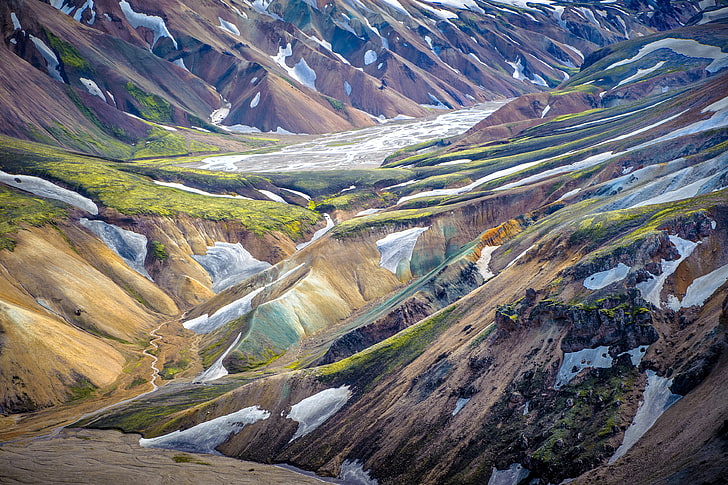 Iceland, Landmannalaugar, Highlands, HD wallpaper