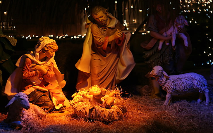 Christmas Eve The Birth Of Jesus Christ Desktop Hd Wallpaper 3840×2400