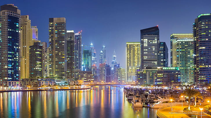 Dubai Marina, Dubai, United Arab Emirates, Architecture, HD wallpaper