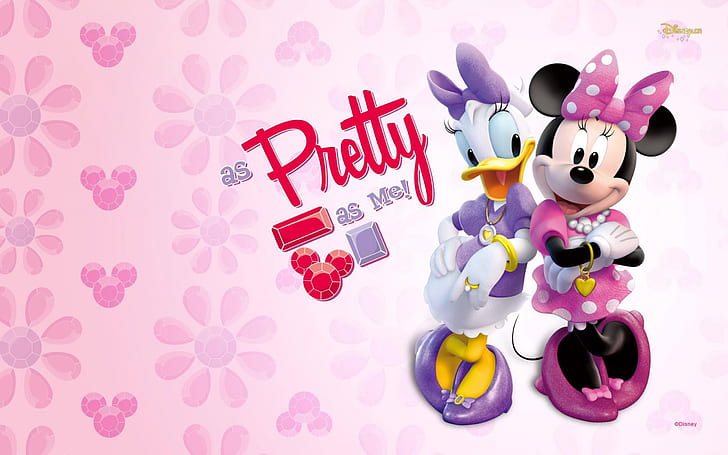 Daisy Duck And Minnie Mouse Free Cartoon Wallpaper Hd For Desktop 2560×1600, HD wallpaper