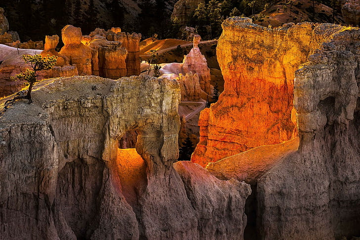 Bryce canyon, National park, Utah, United states, rock formation, HD wallpaper